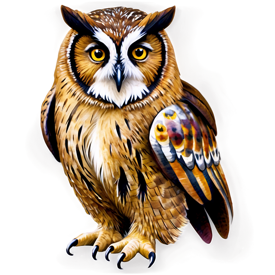 Watercolor Owl Png 46
