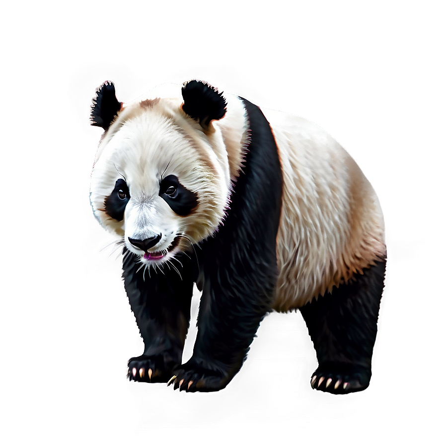 Watercolor Panda Art Png Ron