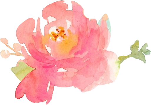 Watercolor Peony Floral Artwork