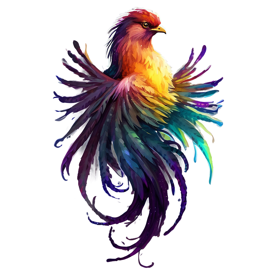 Watercolor Phoenix Art Png 05062024