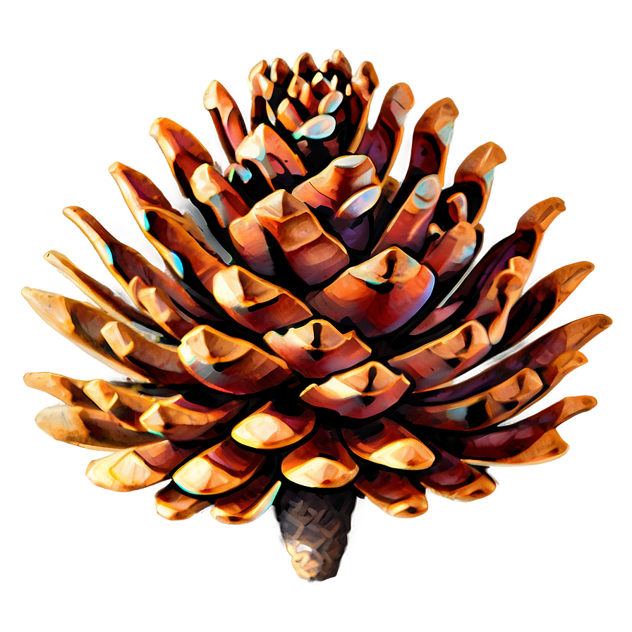 Watercolor Pine Cone Png 16