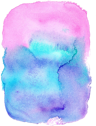 Watercolor Pink Blue Gradient Sticker