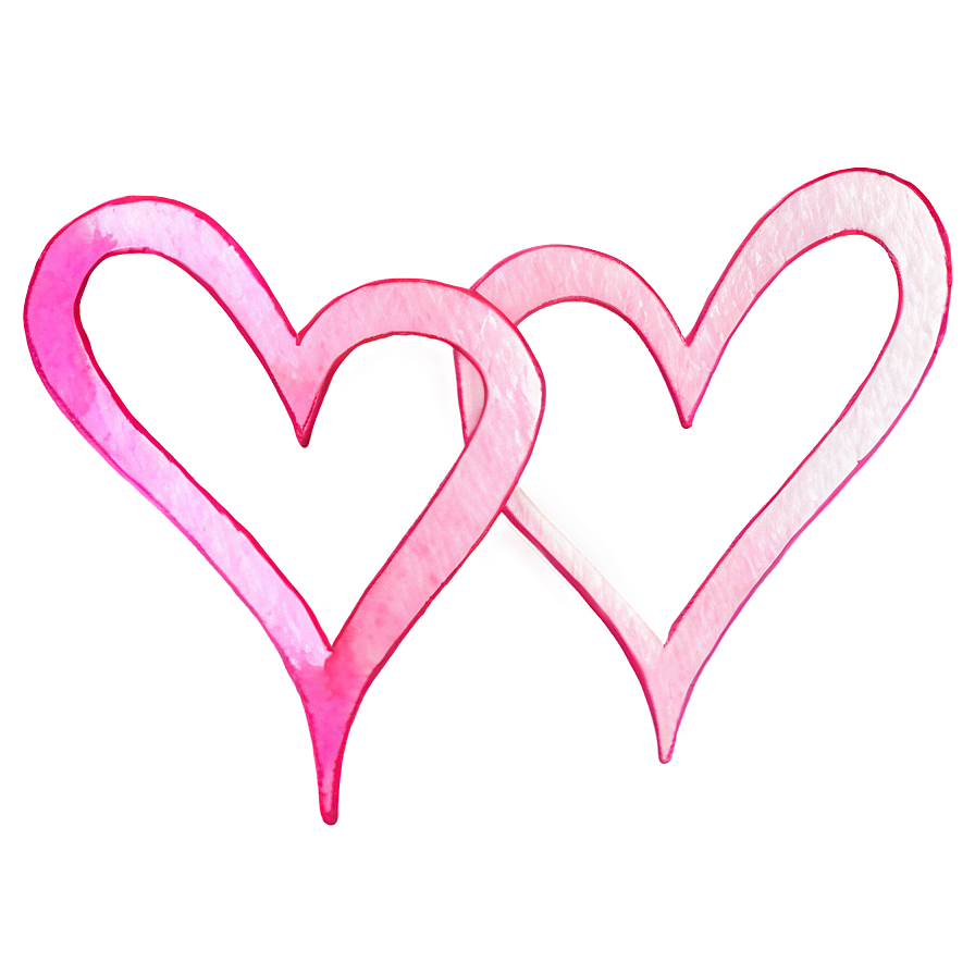 Watercolor Pink Heart Png Gcp