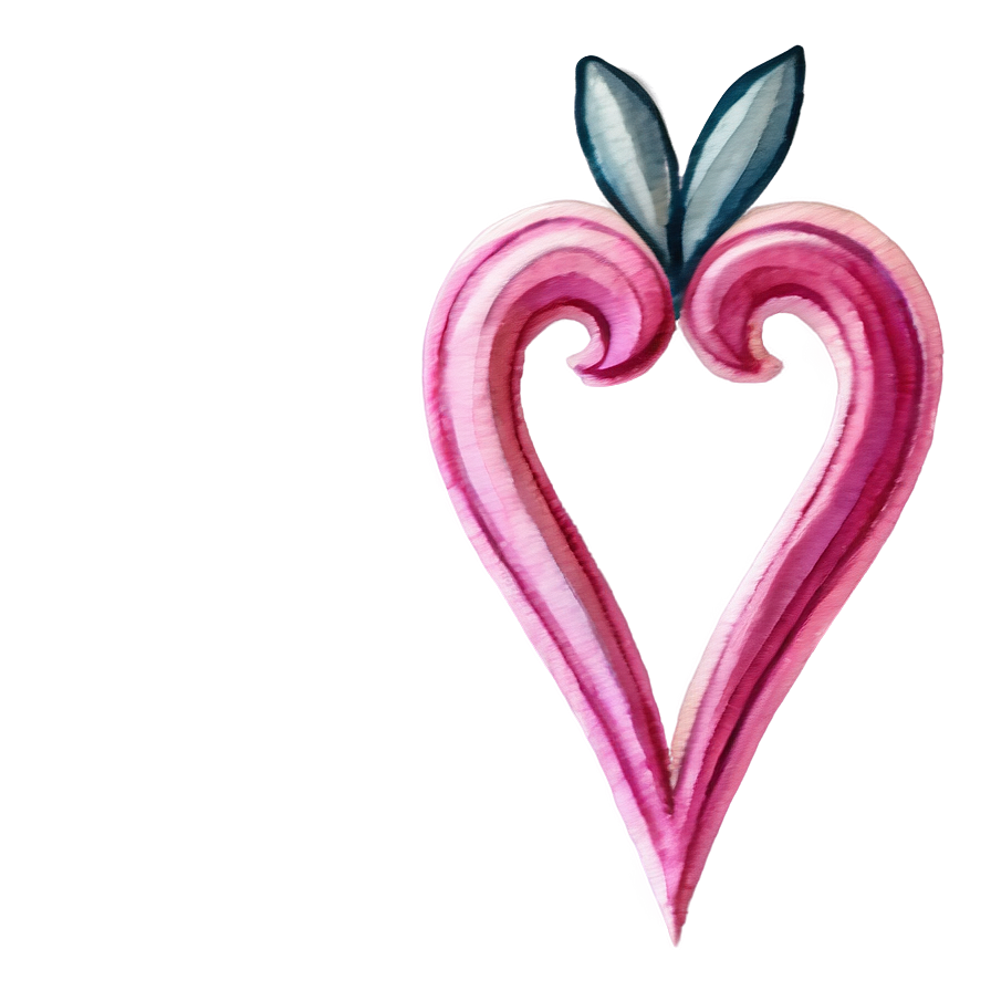 Watercolor Pink Heart Png Ipa87