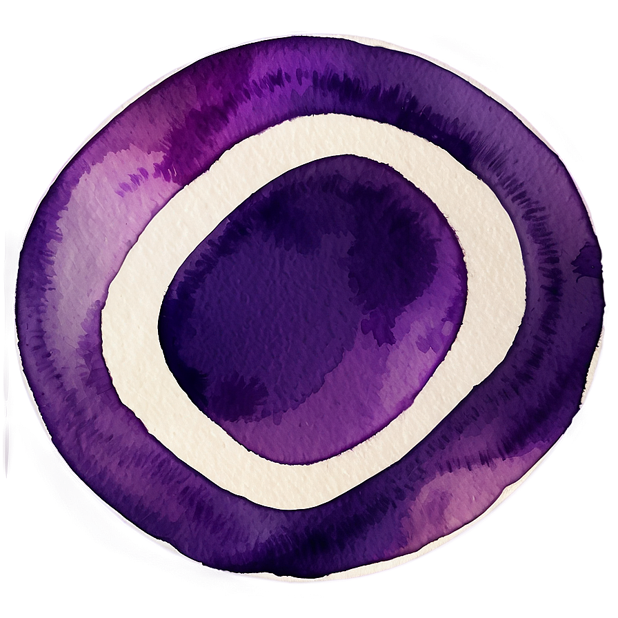 Watercolor Purple Circle Png 30