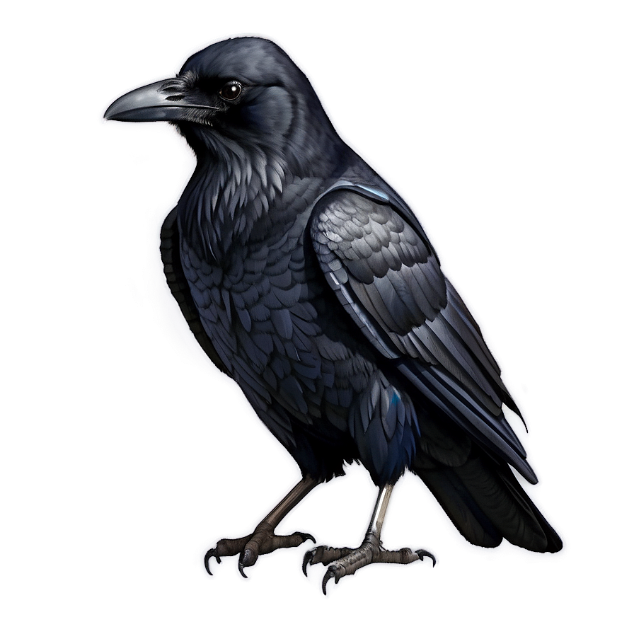 Watercolor Raven Png 54