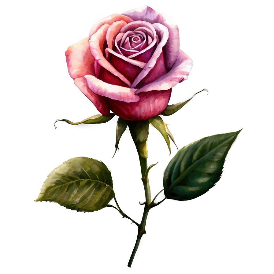 Watercolor Roses Art Png Uee18