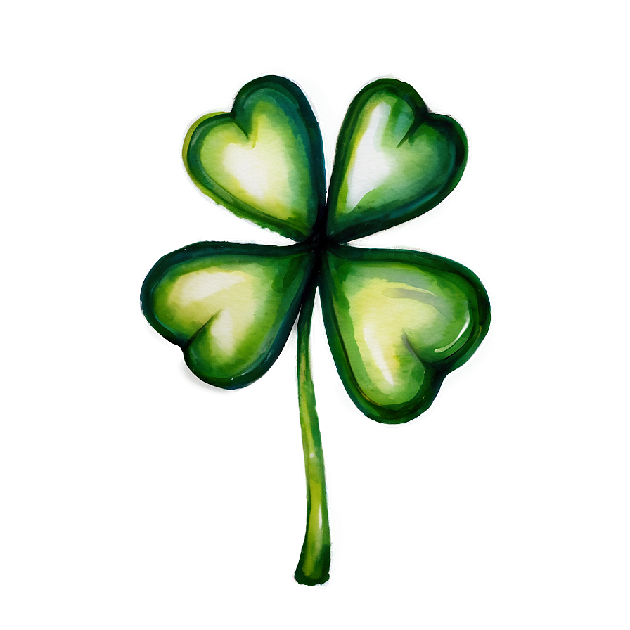 Watercolor Shamrock Png 05242024