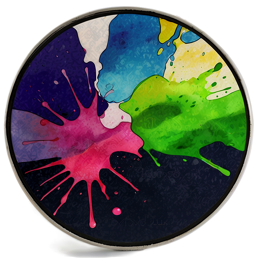 Watercolor Splash Coaster Png Qbn