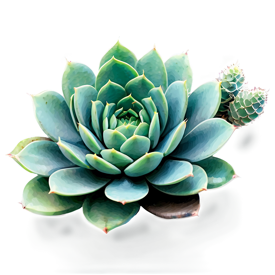 Watercolor Succulent Png 96