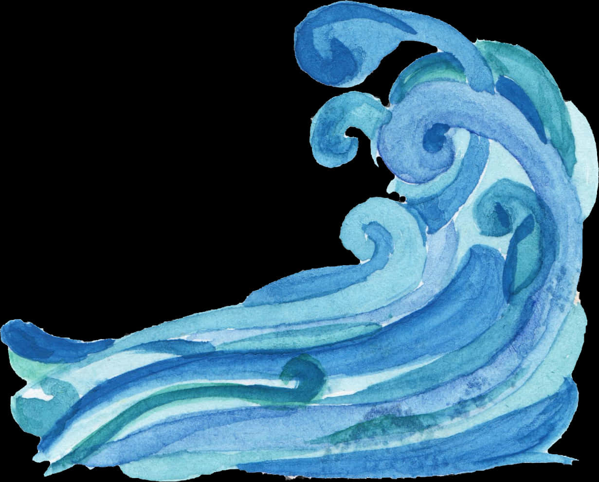 Watercolor Wave Artwork