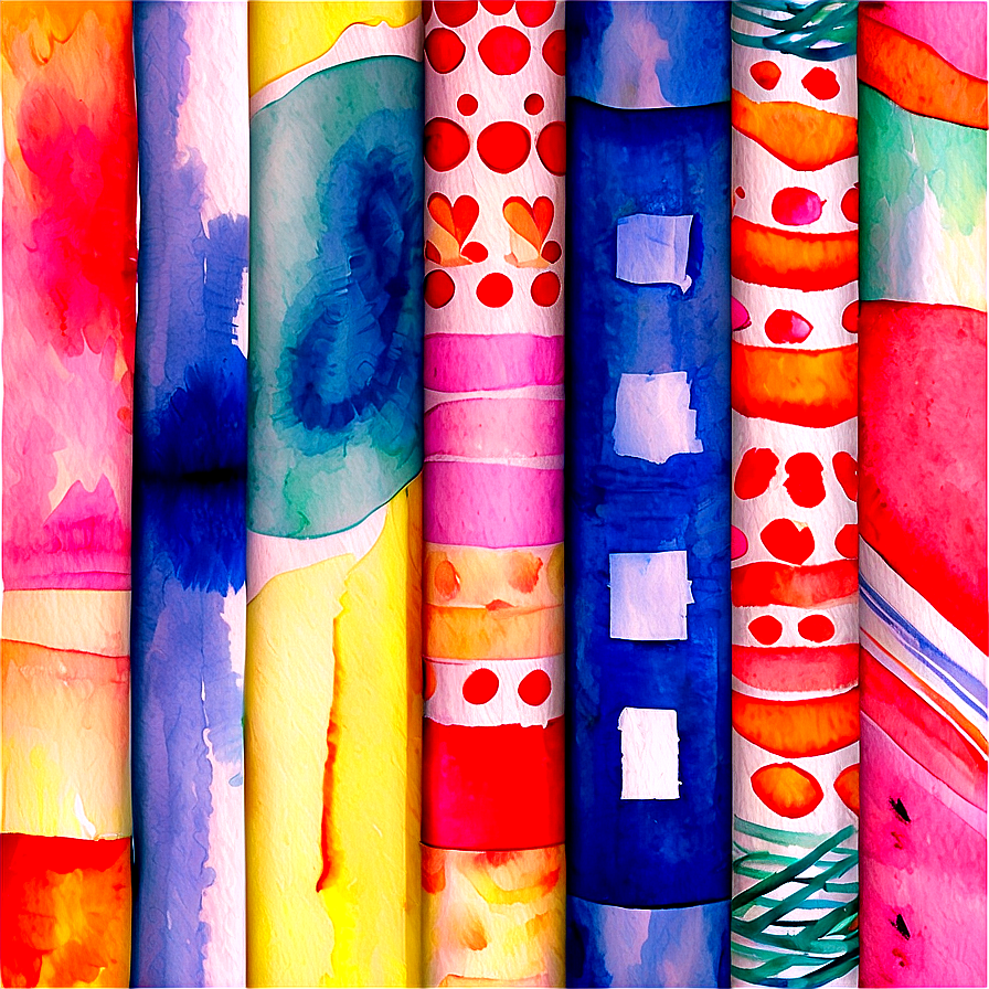 Watercolor Wrapping Paper Png 06212024