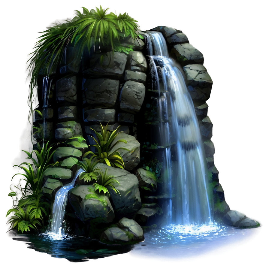 Waterfall In A Fairy Tale Png 29