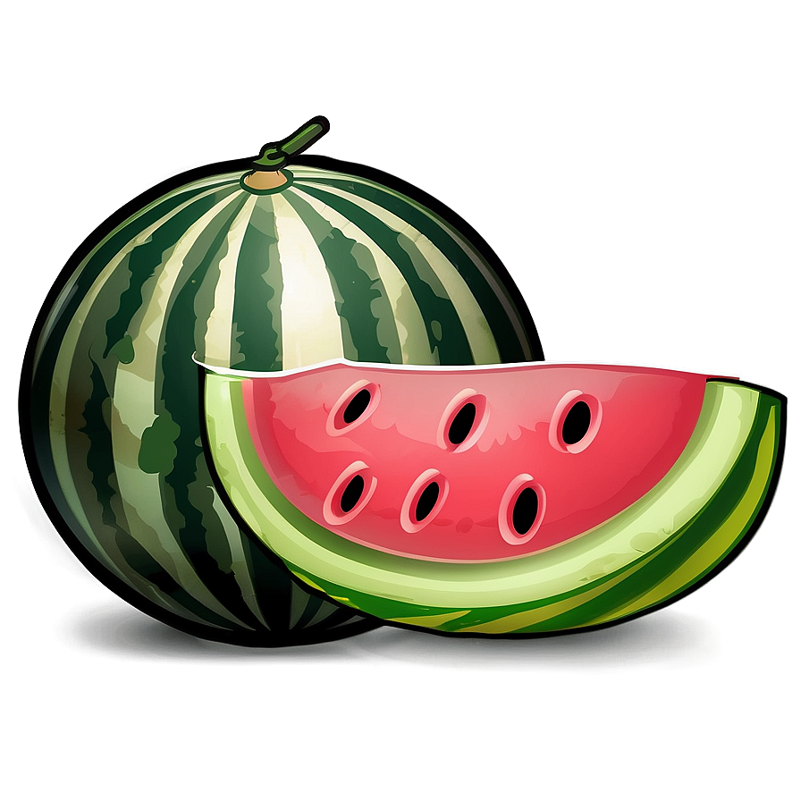 Watermelon Cartoon Image Png 5