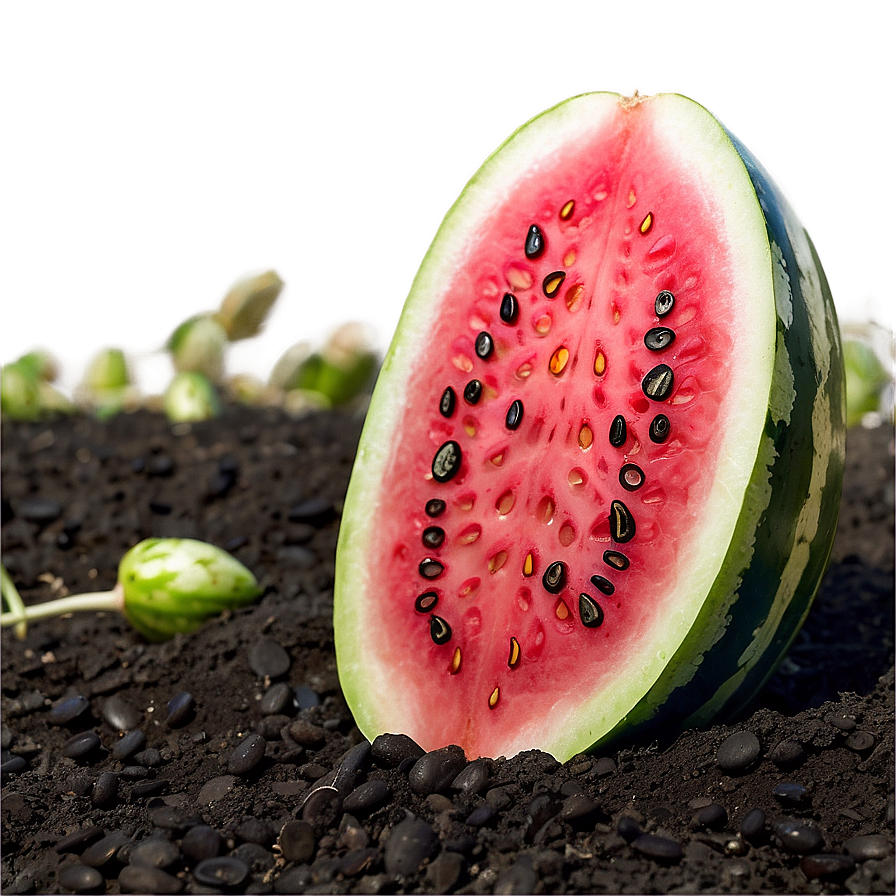 Watermelon Seeds In Soil Png 06272024