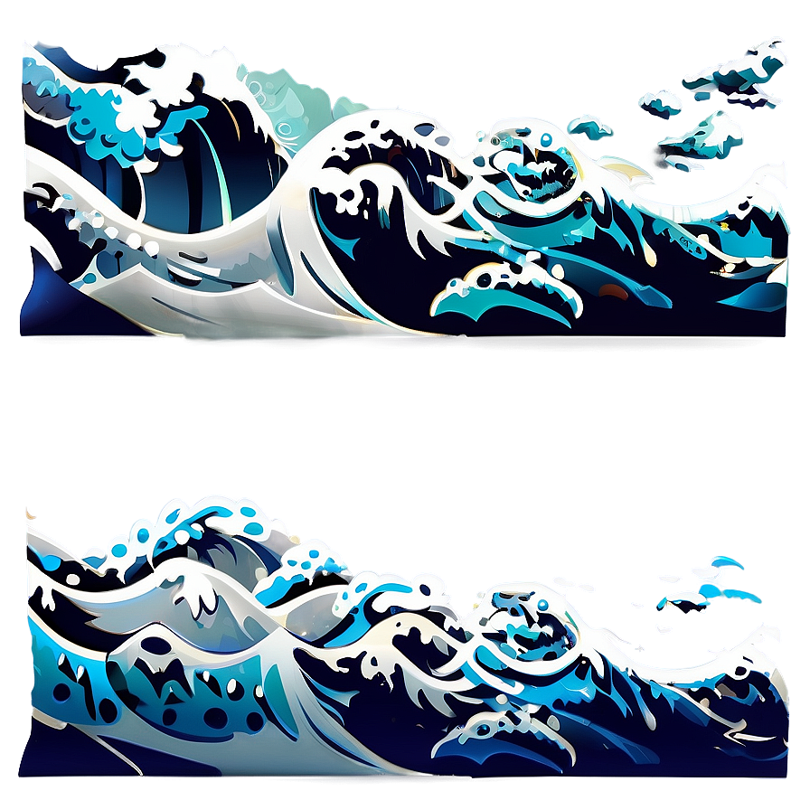 Wave Pattern Silhouette Png 11