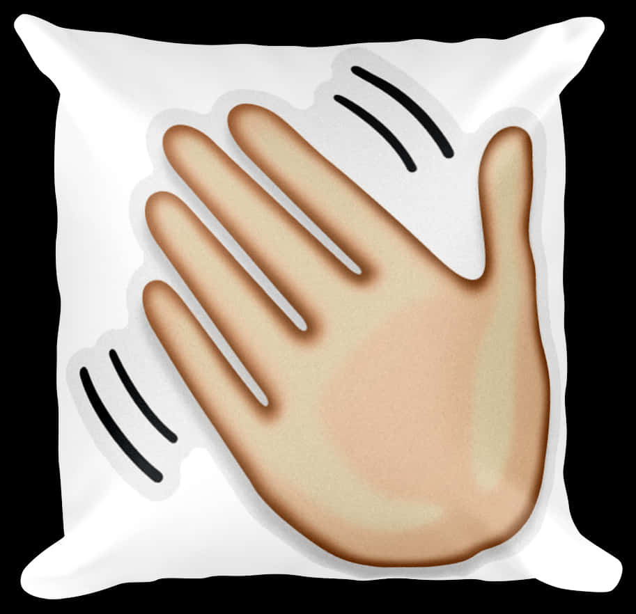 Waving Hand Pillow Emoji