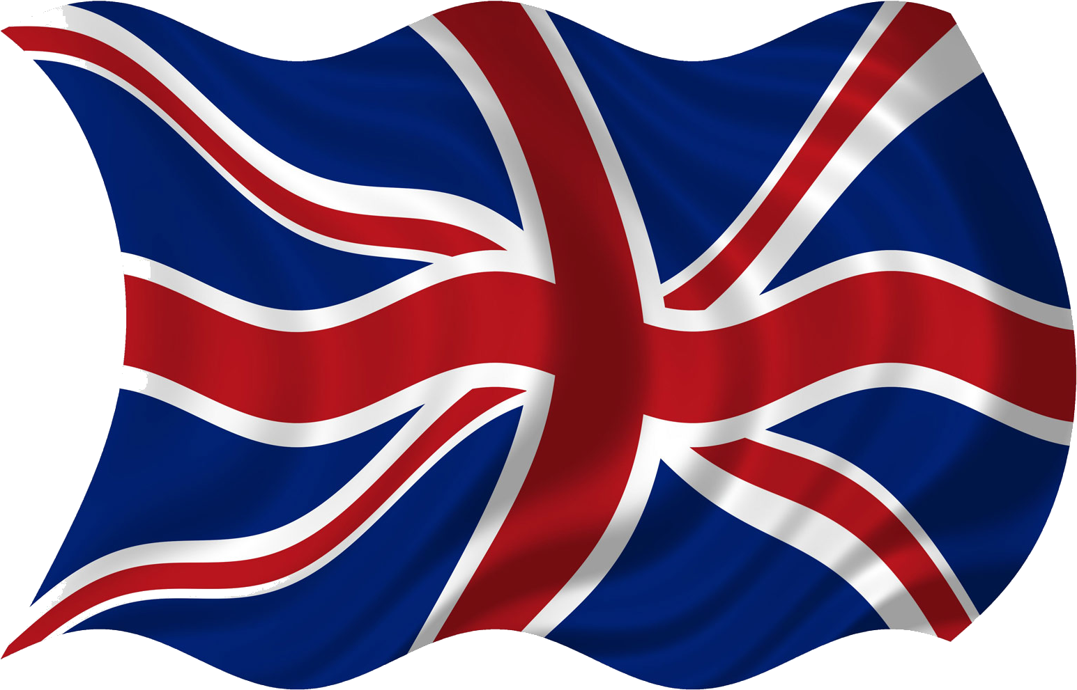 Waving Union Jack Flag