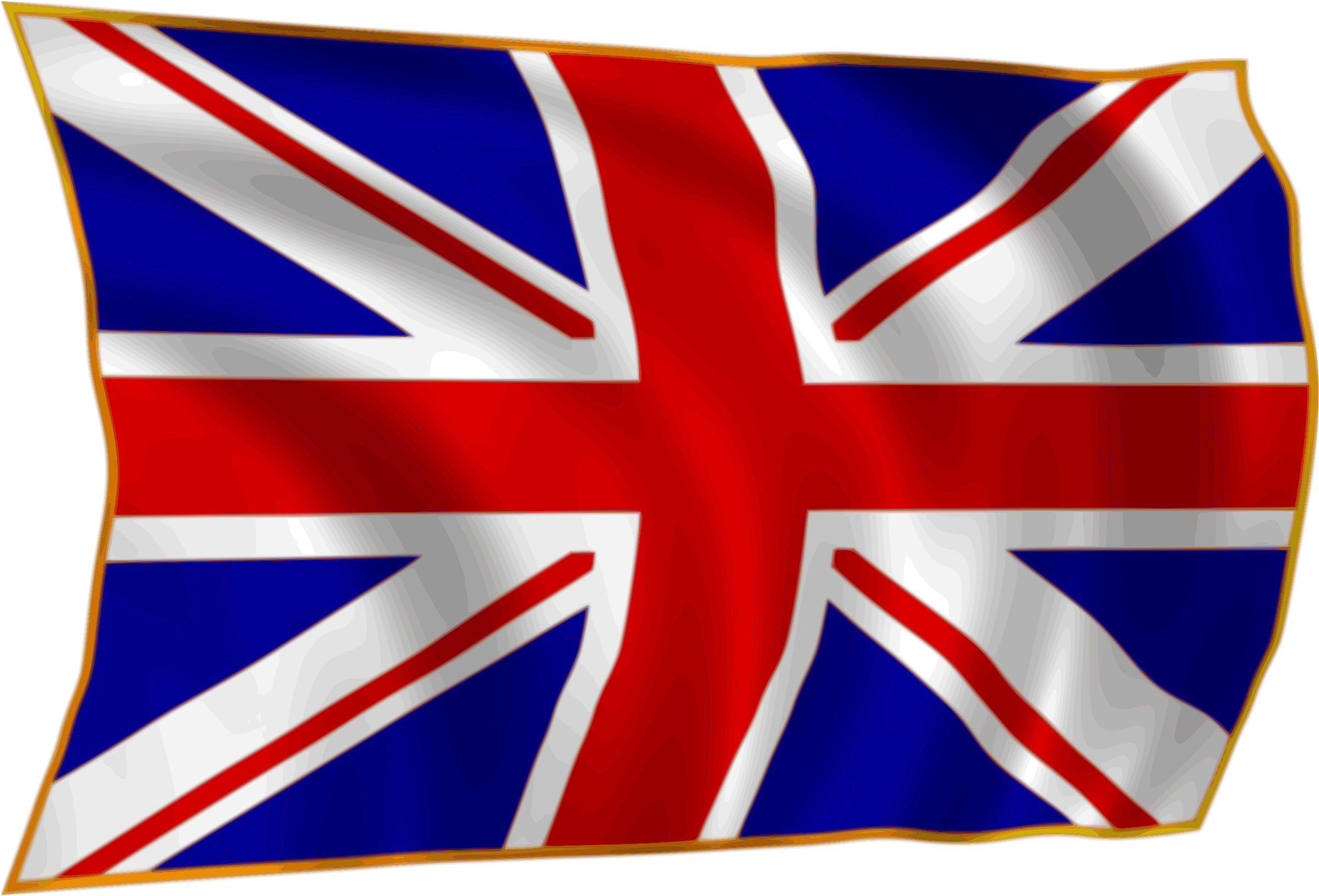 Waving Union Jack Flag