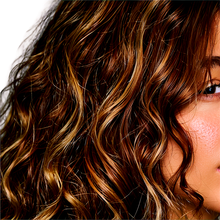 Wavy Hair Highlights Png 50