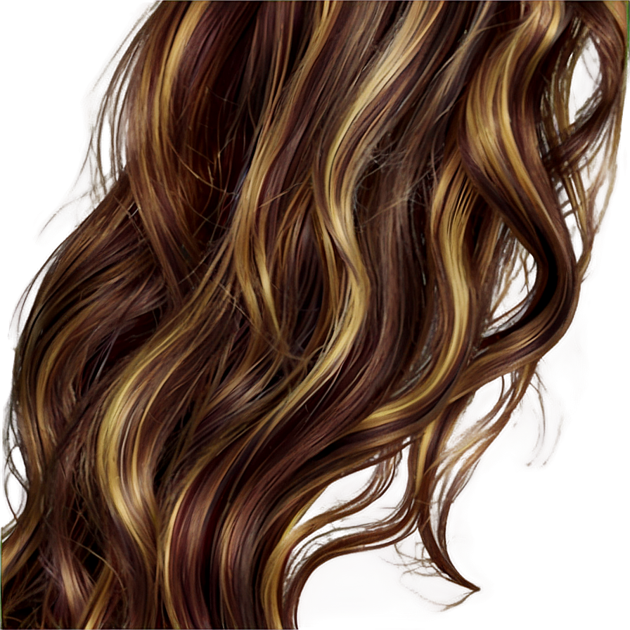 Wavy Hair Highlights Png 63