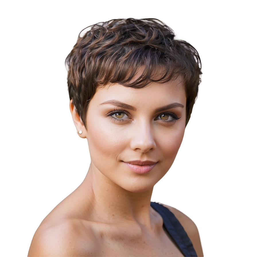 Wavy Pixie Cut Png Riw36