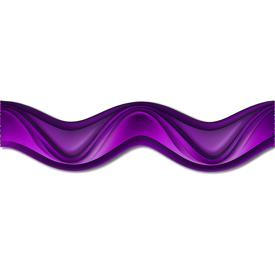 Wavy Purple Abstract Border Png Cii