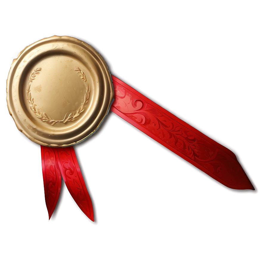 Wax Seal Ribbon Png Rdh17