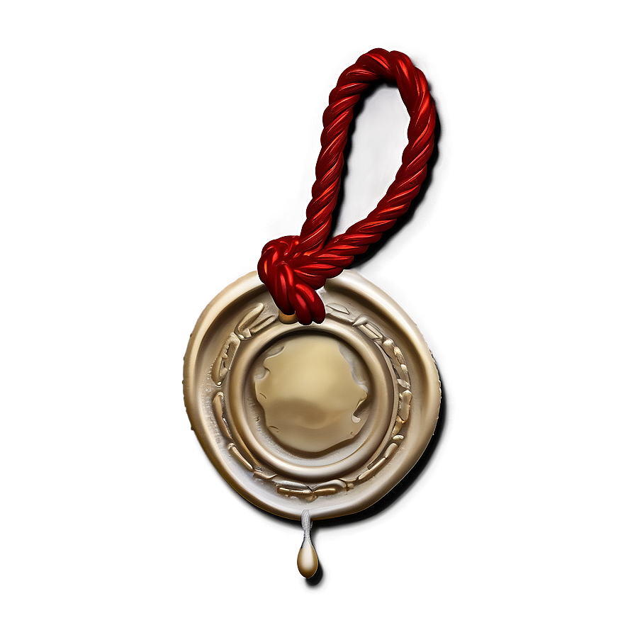 Wax Seal With String Png 06132024