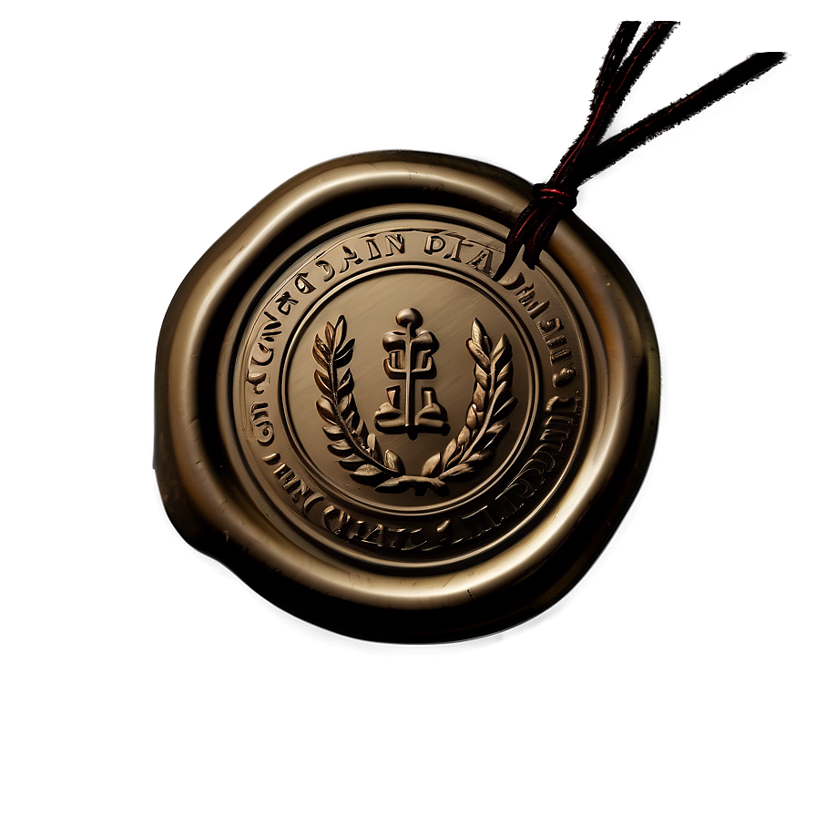 Wax Seal With String Png Uwn63