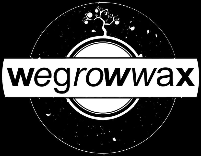 We Grow Wax Logo Blackand White