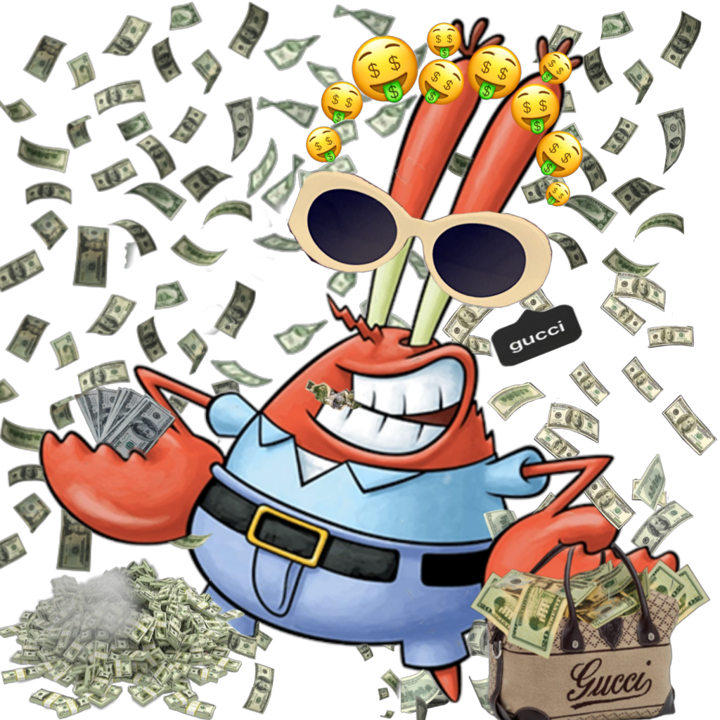 Wealthy Mr Krabswith Moneyand Gucci Bags