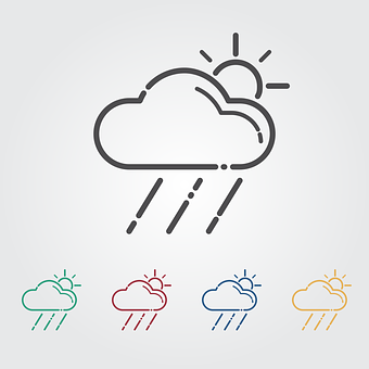 Weather Icons Set Vector