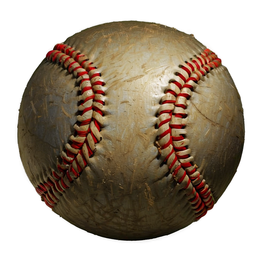 Weathered Baseball Sketch Png 1