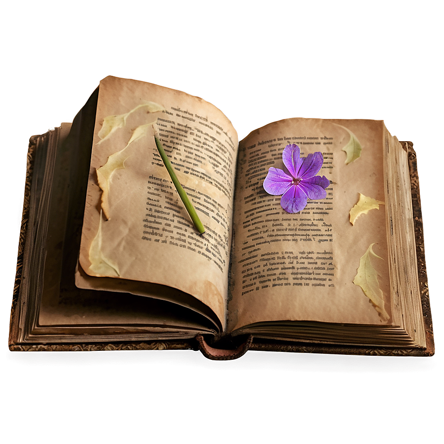 Weathered Book Page Png Iek