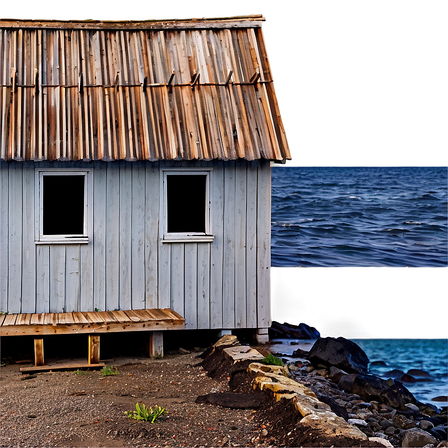 Weathered Cottage By The Sea Png Tpf16