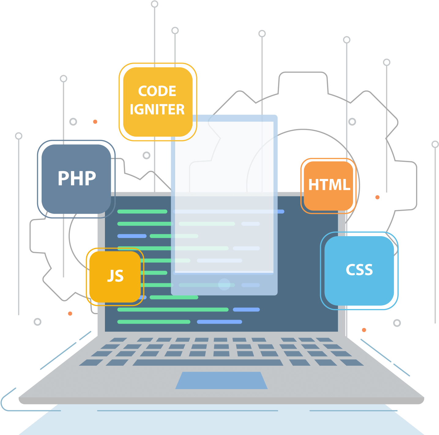 Web Development Concepts Illustration