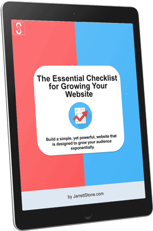 Website Growth Checklist Tablet Display