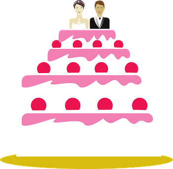 Wedding Cake Topper Cartoon