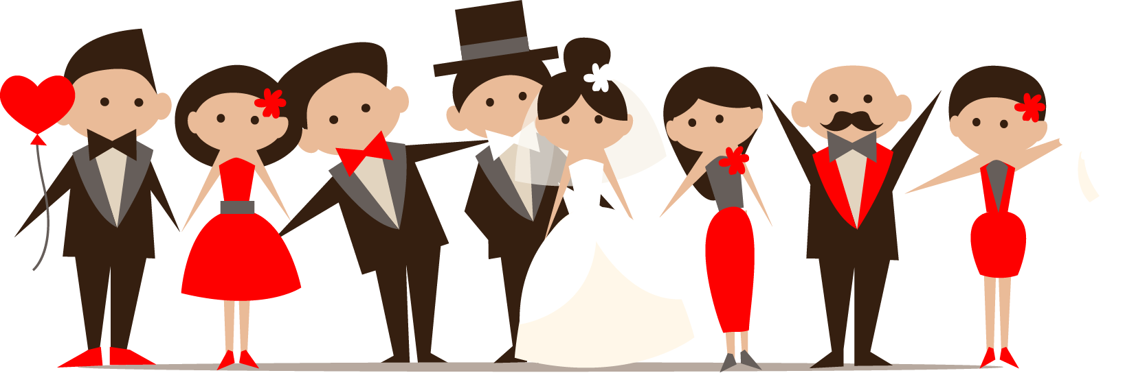 Wedding Party Cartoon