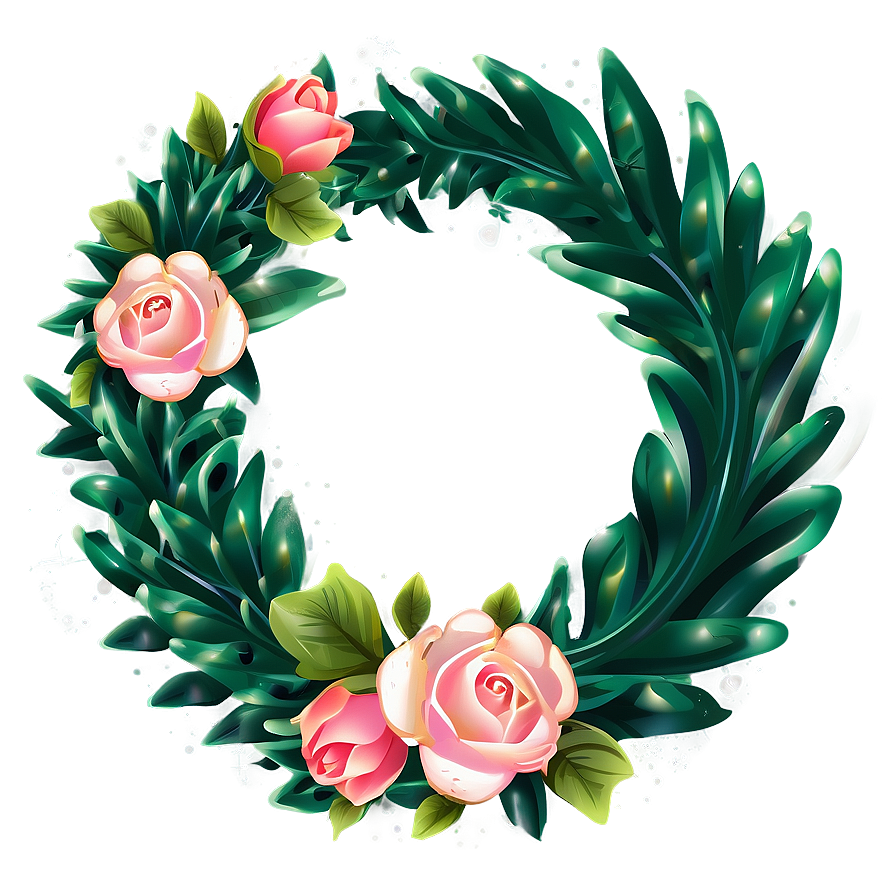 Wedding Wreath Illustration Png Gih90