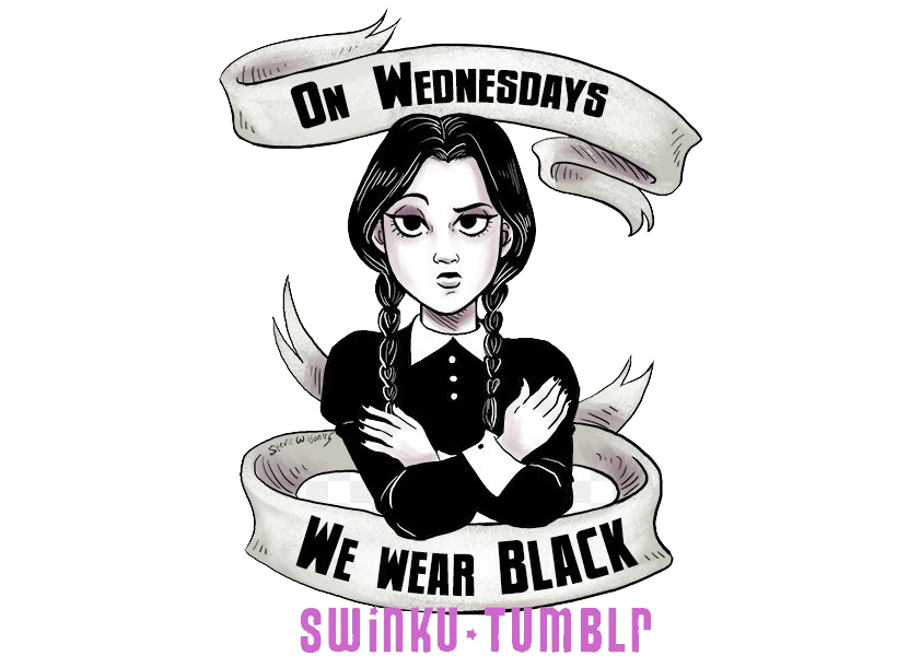 Wednesday Addams Black Outfit Motto