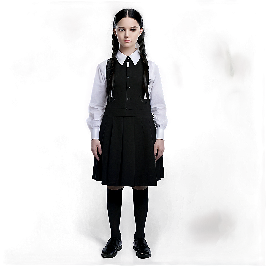 Wednesday Addams Character Art Png 40