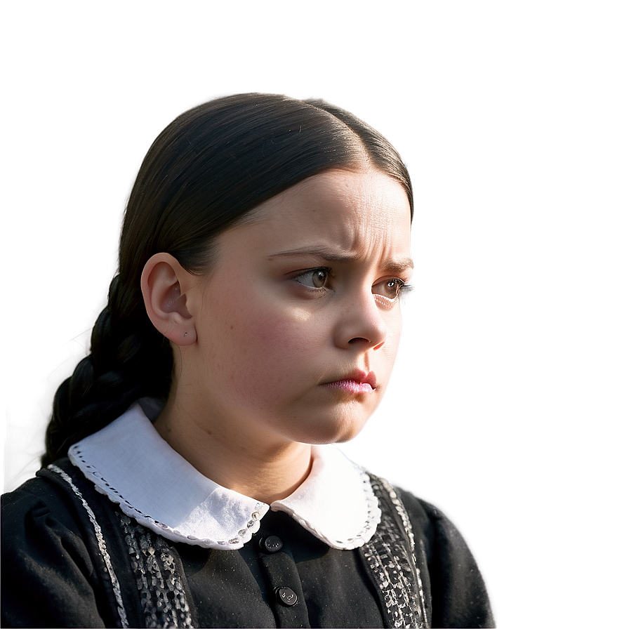 Wednesday Addams In Thought Png 89