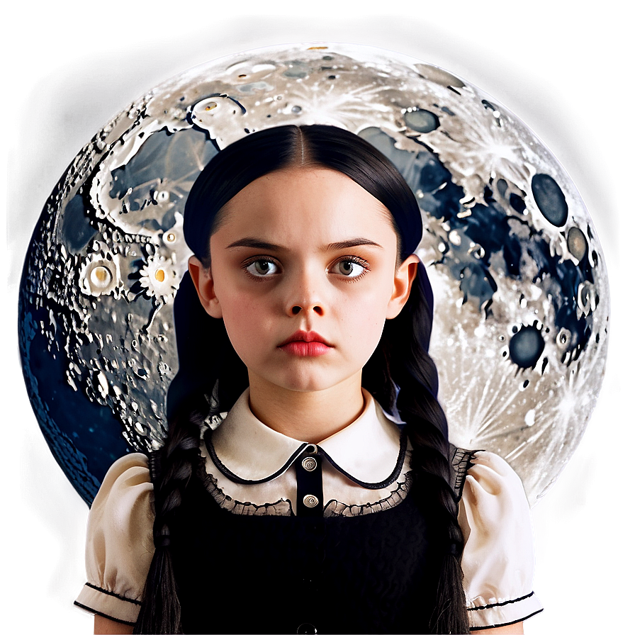 Wednesday Addams Moon Background Png 05232024