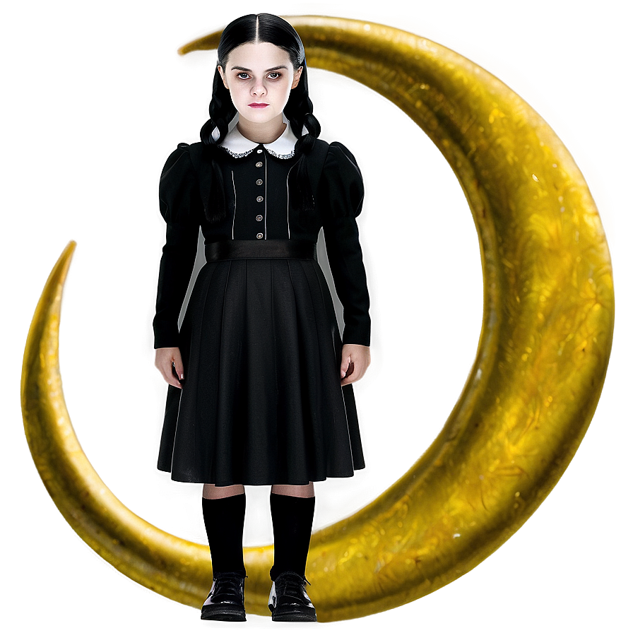 Wednesday Addams Moon Background Png 15