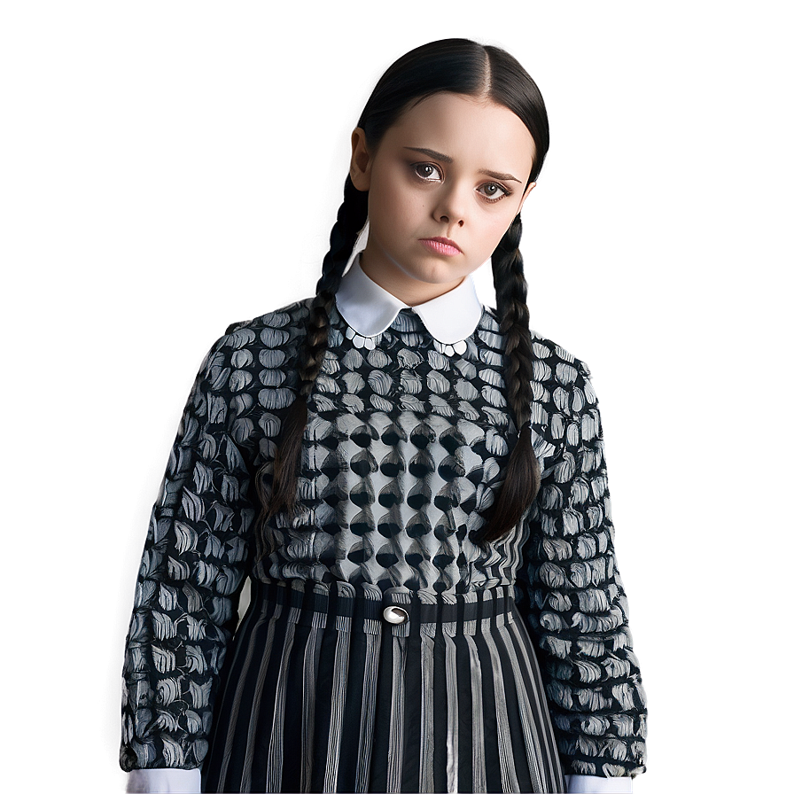 Wednesday Addams Pensive Look Png Rjy