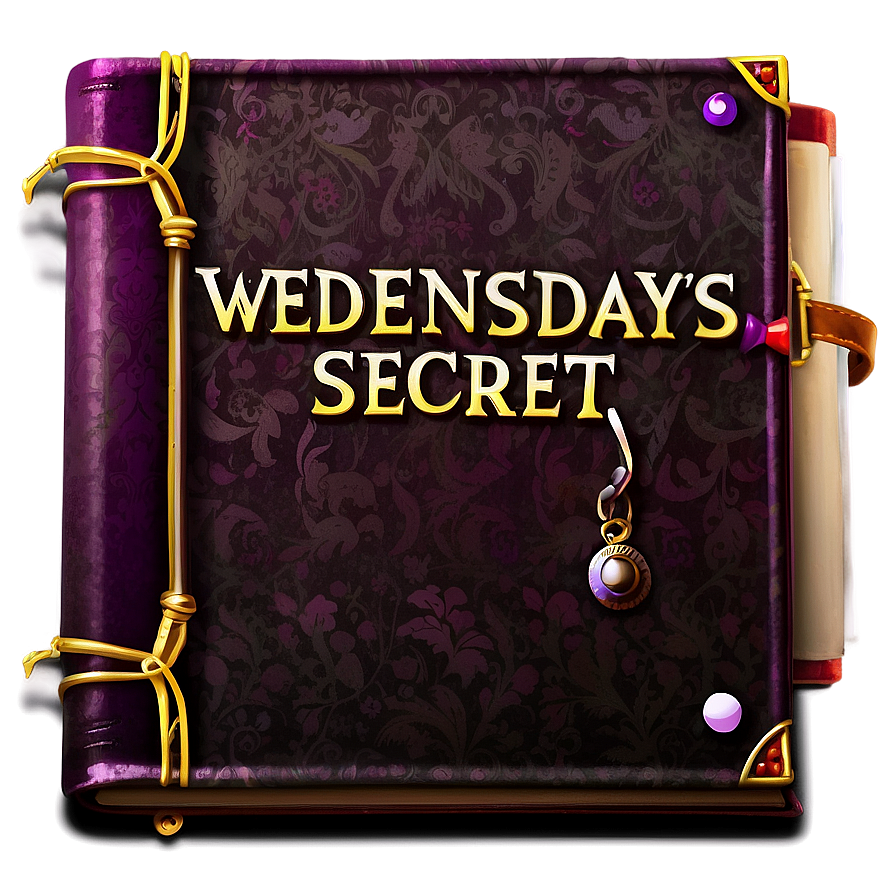 Wednesday's Secret Book Png Nei48