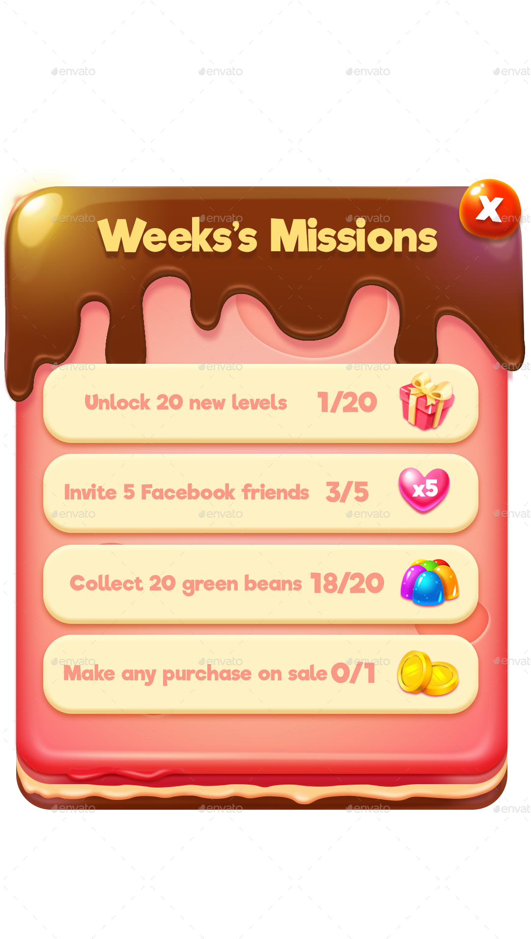 Weekly Missions Game Interface