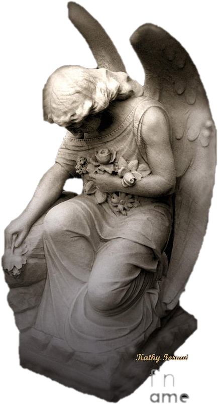 Weeping Angel Sculpture Surreal Art